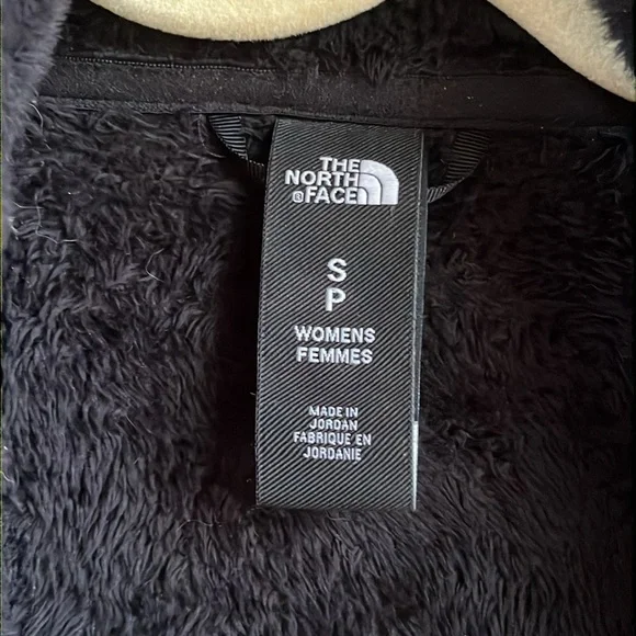 The North Face Women's Black Plush Fleece Jacket SMALL - Picture 3 of 9